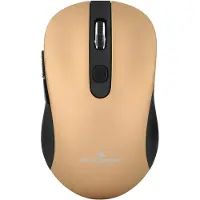 Blue Stork Comfort Mouse - Souris - optique - 6 boutons - sans fil - 2.4 GHz - récepteur sans fil USB - or