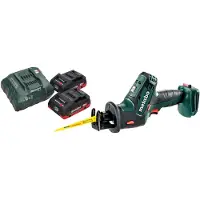 Metabo SSE 18 LTX Compact Akku Reciprosge Sbelsge 18 V 13 mm + 2x batterie LiHD 4,0 Ah + chargeur