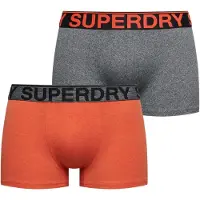 Superdry Boxers gris chiné / orange / noir