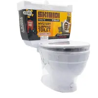 Skibidi Toilet Mystery Toilet : Toilettes interactives surprises avec effets sonores, mini-figurines et autocollants, un plaisir pour les fans de la série virale de YouTube