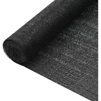vidaXL Filet brise-vue Noir 1,2x10 m PEHD 75 g/m²