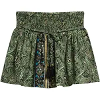Superdry Femme Mini-jupe à Motif Cachemire Vert Taille: 40