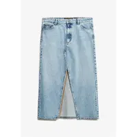 Superdry Femme Jupe Longue Fendue en Jean Bleu Taille: 30