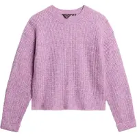 Superdry pour femme. W6110579A Pull brossé rose (L), Casuel, Acrylique