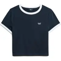 Superdry T-shirt marine / blanc