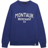 Superdry Sweat-shirt 'Merchant Vintage' bleu roi / blanc