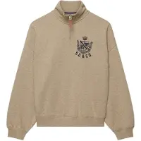Superdry Sweat-shirt 'Country Club' beige chiné / noir