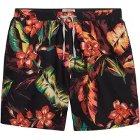 Superdry pour homme. M3010264A Maillot de bain noir imprimé hawaïen 16 (XL), Beachwear, Polister recyclé