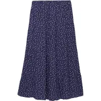 Superdry pour femme. W7210425A Jupe Maxi Tier marine (S), Casuel, Viscose