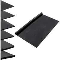 vidaXL Revêtement de sol noir 1,2 x 5 m en caoutchouc