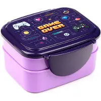 Puckator Bento Lunchbox mit Clipverschluss und Deckel, Lunch box, Multicolore