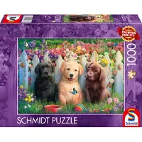 Schmidt Spiele Puzzle Adorable scène de chiots - 1000 pièces