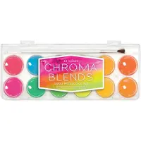 Kolorowe Baloniki Coffret d'aquarelles Chroma Blends Neon - 12 couleurs néon et pinceau