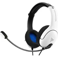 PDP -PerformanceDesignedProduct 051-108-EU-WH Casque stéréo LVL40 blanc pour Playstation 4 et 5