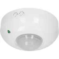 ORNO Détecteur de mouvement 360 degrés. IP20, 1200W, blanc (6 m)