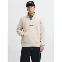 Jack & Jones Soho Half Zip Sweatshirt Beige M Homme