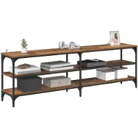 vidaXL Armoire TV Vieux bois 160 x 30 x 50 cm Bois composite et fer