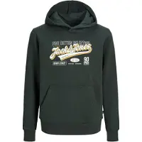 Jack & jones Junior Sweat miel / vert foncé / blanc