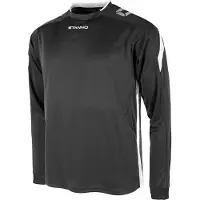Stanno Maillot Drive à manches longues pour homme - Noir / Blanc