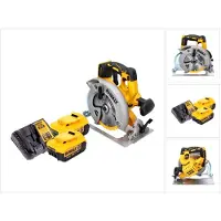 DeWalt Scie circulaire sans fil DCS 570 M2 18 V 184 mm sans balais + 2 batteries 4,0 Ah + chargeur