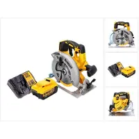 DeWalt Scie circulaire sans fil DCS 570 M1 18 V 184 mm sans balais + 1 batterie 4,0 Ah + chargeur