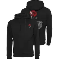 Mister tee Wild Rose Hoodie Noir S Homme