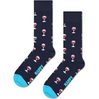 Happy socks Chaussettes 'Wine' bleu nuit / azur / rouge / blanc