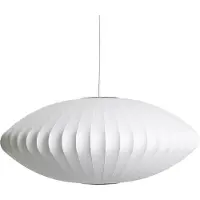 HAY Suspension , Nelson Saucer Bubble, dimmable, Blanc, Salon / séjour, Plastique, Design