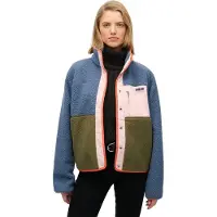Superdry Veste en polaire bleu / olive / rose