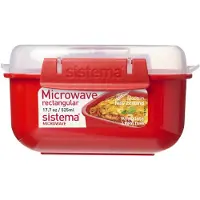 Sistema Small Rectangle, Boîte de conservation, Transparent, Rouge