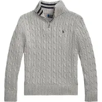 Ralph Lauren Blouse av. Fermeture éclair - Tricoté - Gris C - - 14-16 ans (164-176) - Blouse