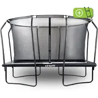 VirtuFit Trampoline haut de gamme avec filet de sécurité – rectangulaire – 244 x 366 cm