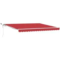 vidaXL , store enroulable rouge, 400 x 300 cm, polyester