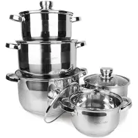 Maestro MR-2220-10 Ensemble de 10 pièces de batterie de cuisine