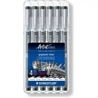 Staedtler Fineliner Pigment liner , diff. épaisseurs de ligne, set de 6 pièces 6