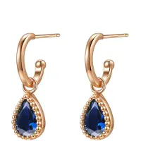 Hey Happiness Boucles d'oreilles 'September Birthstone' or rose