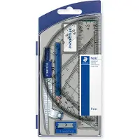 Staedtler Noris 550, Compas, Bleu, Transparent, Argent