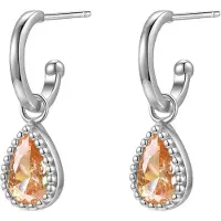 Hey Happiness Boucles d'oreilles 'January Birthstone' argent