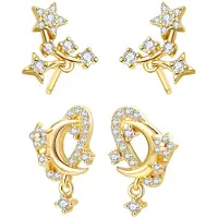 Hey Happiness Boucles d'oreilles 'Cosmic Shine' or