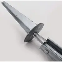 Aquagart 1 ensemble de barres de renfort d'angle pour poteaux de clôture à profil en Z, clôture de protection contre la faune sauvage, clôture forestière