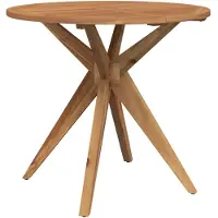 vidaXL Table de jardin ronde Ø85x75 cm Bois massif Acacia