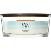 Woodwick Trilogy Driftwood Shores bougie parfumée avec mèche en bois 453.6 g