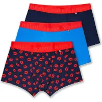 Happy socks Boxers bleu marine / bleu ciel / rouge sang