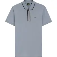BOSS Philix 10272836 Green Short Sleeve Polo Gris M Homme