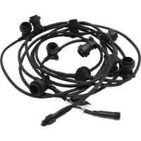 Best Season Guirlande lumineuse "Partylight" B22, sans ampoules 10 douilles B22, accouplable, sans câble de raccordement, 418-11