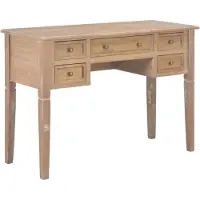 vidaXL Bureau brun 109,5 x 45 x 77,5 cm bois