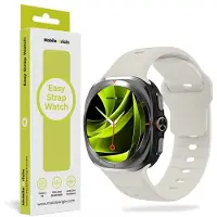 Mobile Origin Sangle Easy Silicone Galaxy Watch Ultra 47mm Starlight (20 mm, Silicone), Sangles de montre, Beige