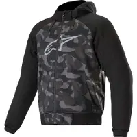 Alpinestars Chrome Camo Sport Sweat à capuche zippé de moto