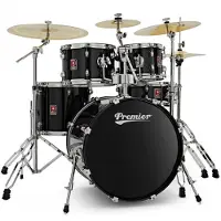 Premier Revolution 20" 5pc Drum Kit Bundle Black