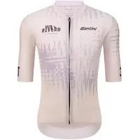Santini Reverb Cycling Short Sleeve Jersey Beige XL Homme